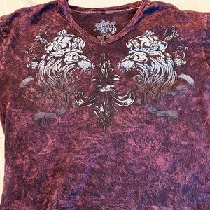 Rockabilly Point Zero V-Neck T-shirt L